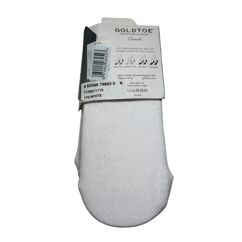 Women’s Gold Toe 4pk No Show No Slip Heel Socks 6-9
